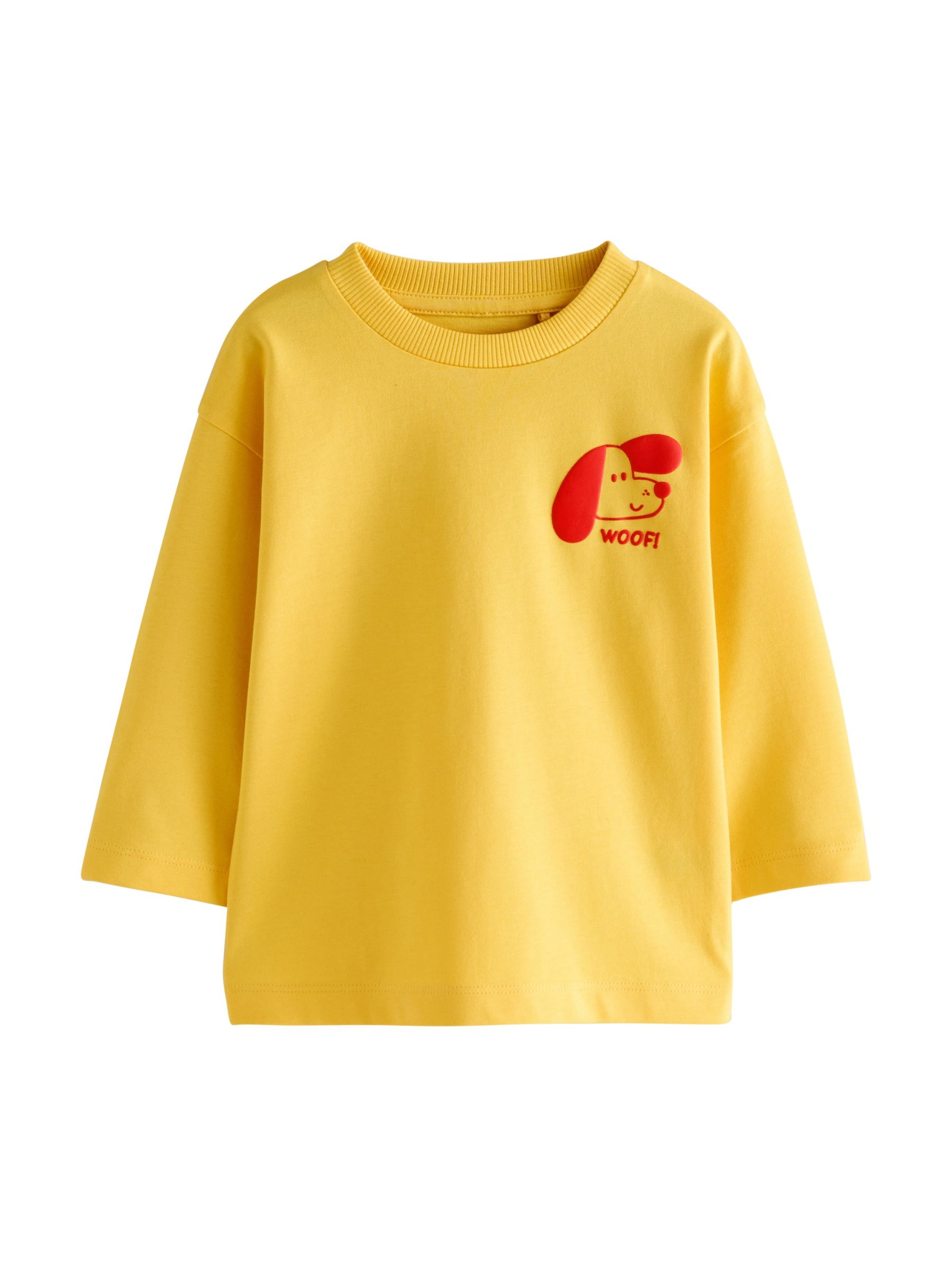 Next Shirt in Gelb: Vorderseite
