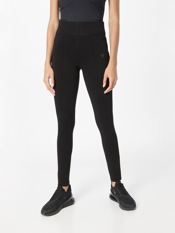 Skinny Leggings 'ALLIE' de la GUESS pe negru: față