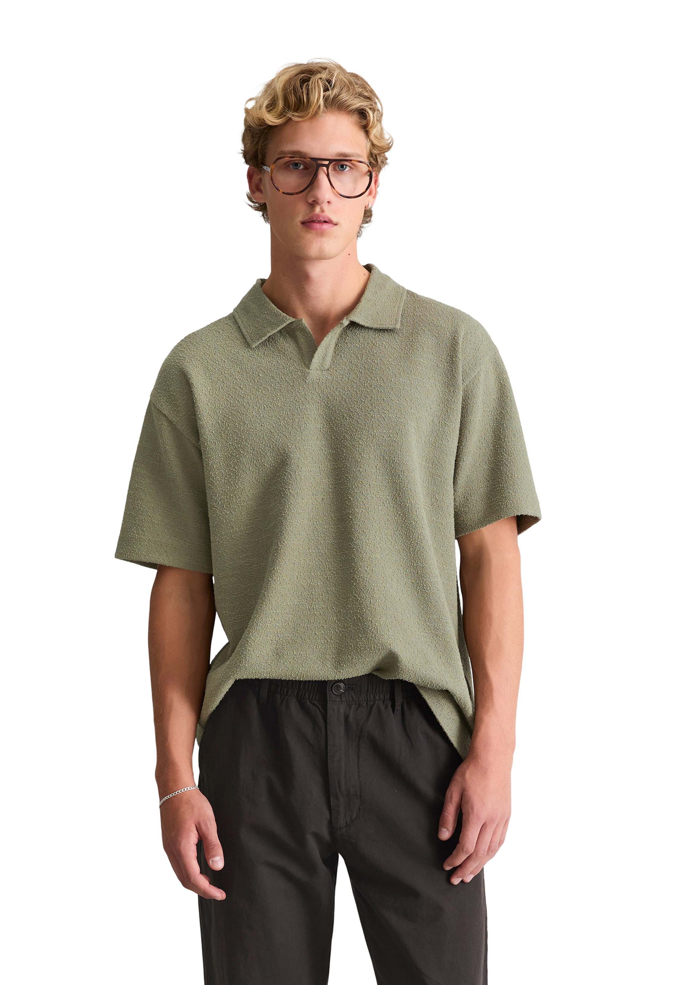 Marc O'Polo DENIM Shirt in Green: front