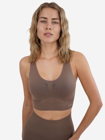 Stark Soul Bustier Sport bh in Bruin: voorkant