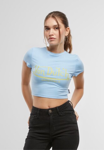 Tricou 'Arta' de la Von Dutch Originals pe albastru: față