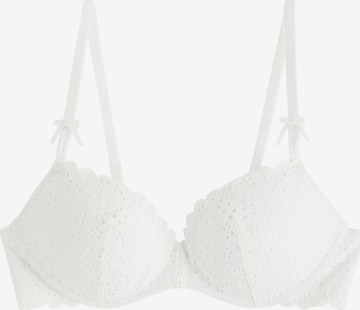 LindexT-shirt Grudnjak - bijela boja: prednji dio