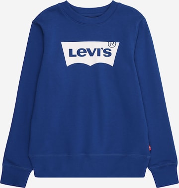 Bluză de molton de la Levi's Kids pe albastru: față