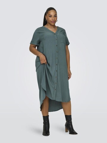 ONLY Carmakoma Shirt Dress in Blue