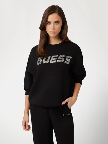 Sweat-shirt 'CECILIA' GUESS en noir : devant