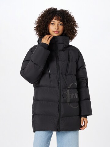 Calvin Klein Jeans Winter jacket in Black: front