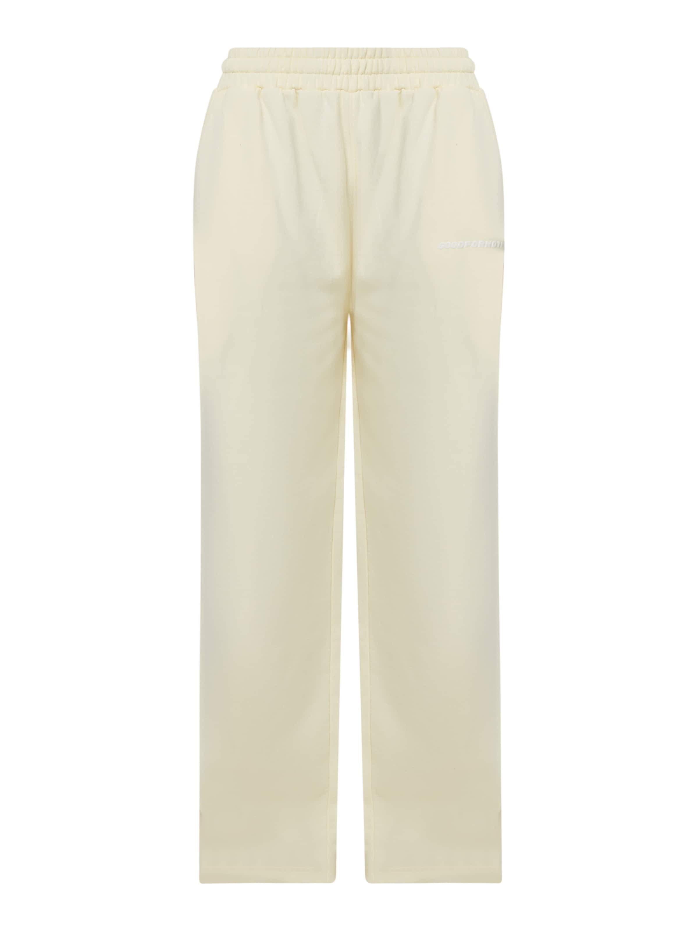 Good For Nothing Loosefit Broek in Geel: voorkant