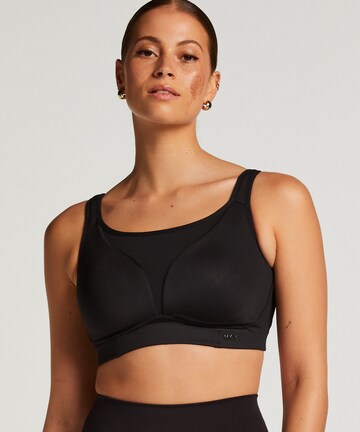 Hunkemöller Bustier Sport-BH 'The Elite Level 3' in Schwarz: Vorderseite