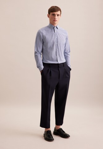 SEIDENSTICKER Slim fit Button Up Shirt in Blue