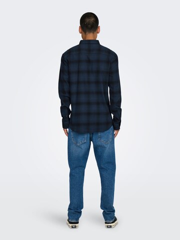 Only & Sons Regular fit Skjorta 'ONSMATT' i blå