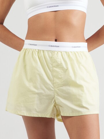Calvin Klein Underwear Pyjamabroek in Geel: voorkant