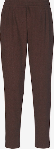 Effilé Pantalon Goldner en marron : devant