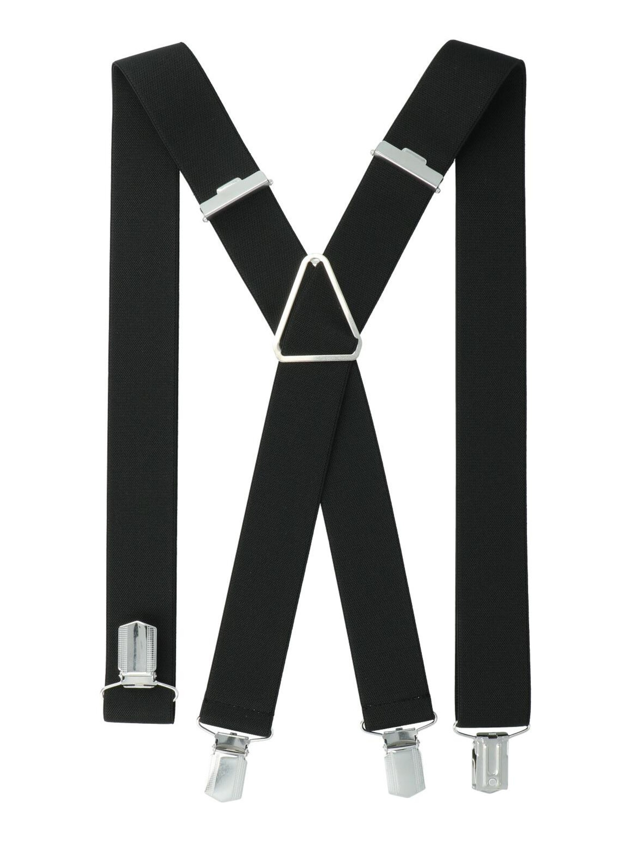 WILLEN Hosenträger 'Uni'‌‌‌‌‌‌‌‌‌‌ in Schwarz: Vorderseite