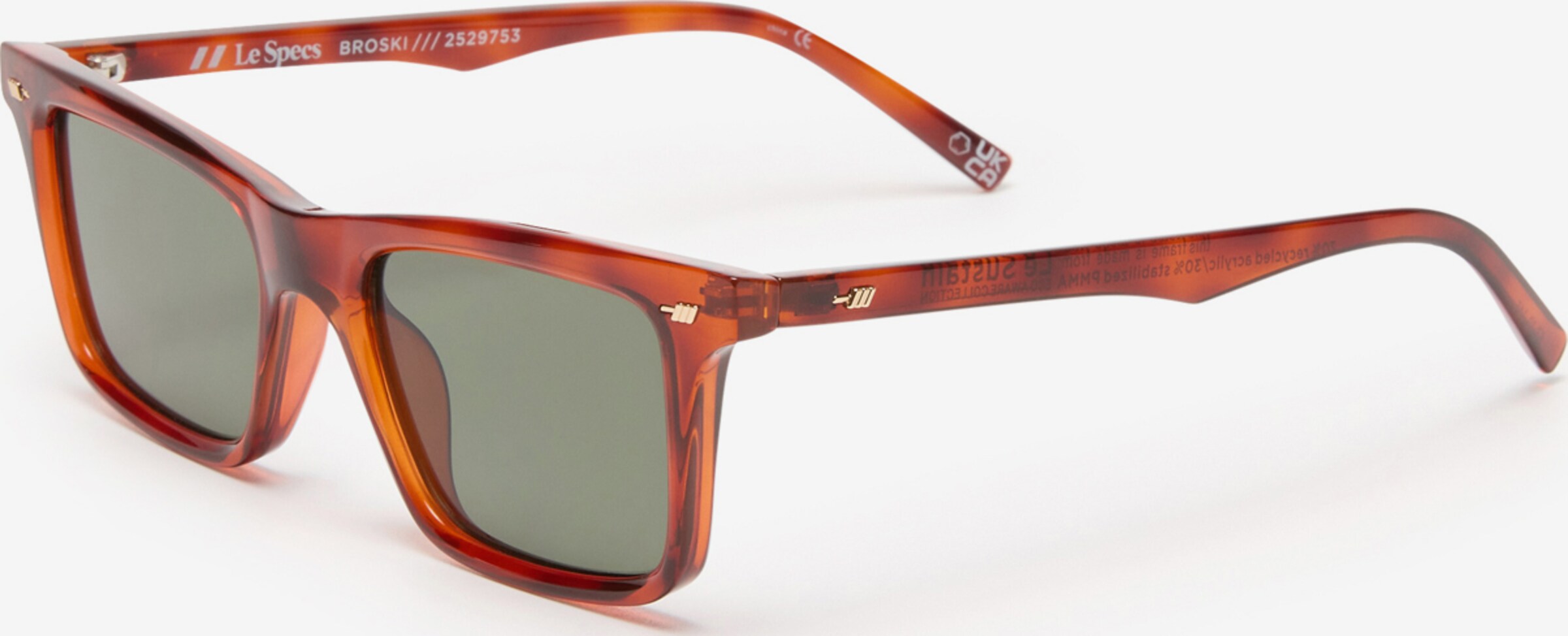 Le Specs Brown Sunglasses with Blue and Red Case Shop Sunglasses, Blue Light and Optical Glasses | Le Specs main image 2