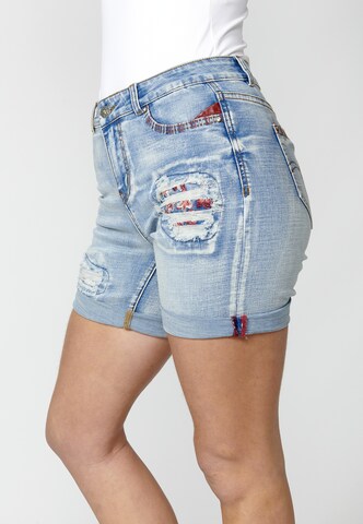 KOROSHI Slimfit Shorts in Blau