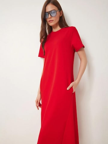 Happiness İstanbul Jurk in Rood