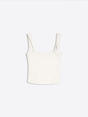 Bershka Toppi värissä valkoinen