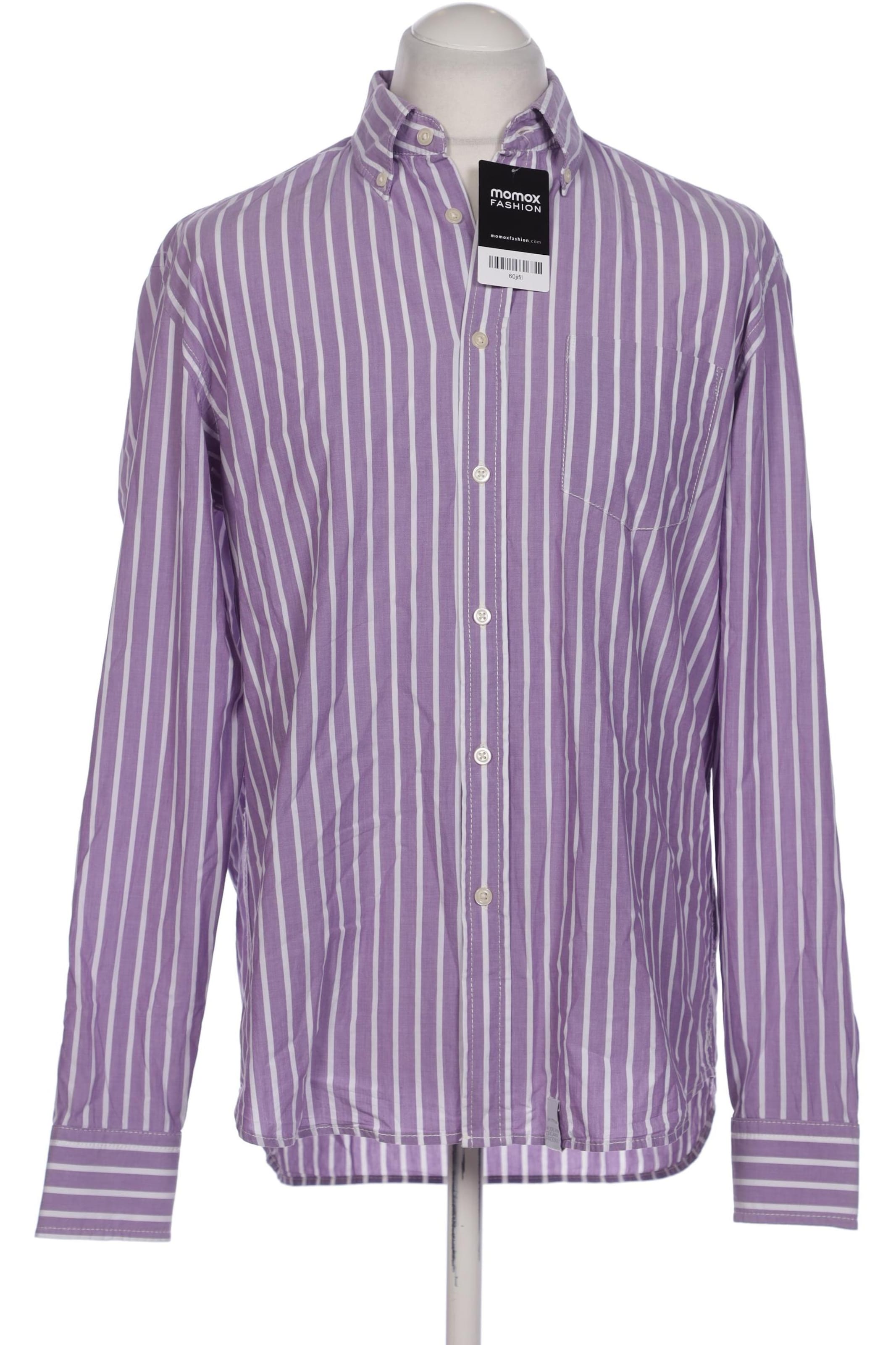 Marc O'Polo Button Up Shirt in L in Purple: front