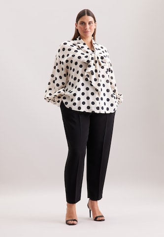 SEIDENSTICKER Blouse 'Schwarze Rose' in Wit