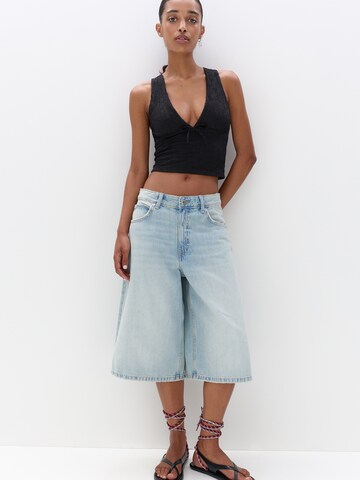 Pull&Bear Top w kolorze czarny