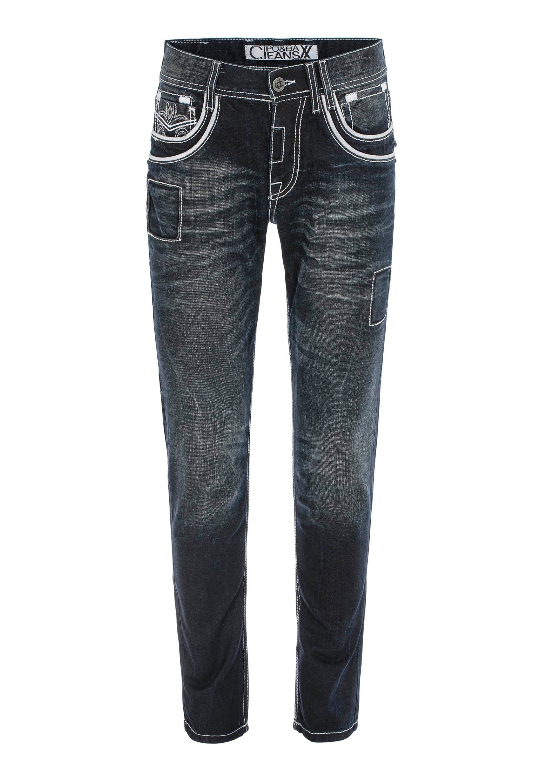 CIPO & BAXX Regular Jeans in Blue: front