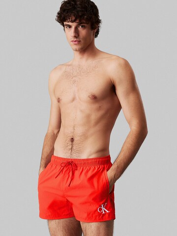 Calvin Klein Swimwear Swimming shorts in Red: front