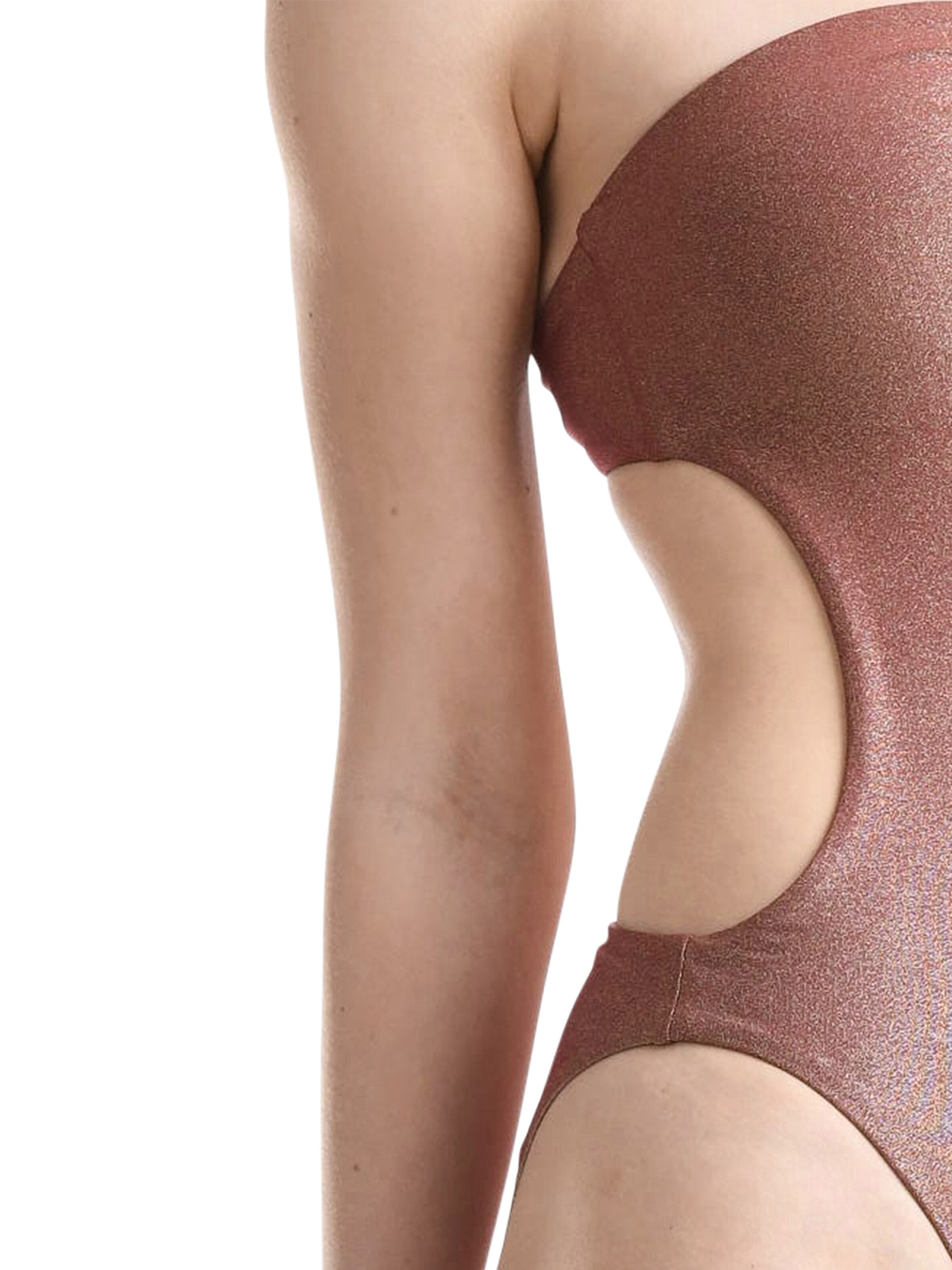 Wolford Badeanzug ' Disco One Piece ' in Bronze