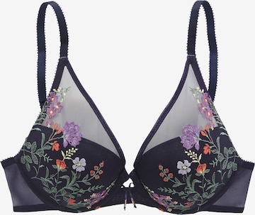 LASCANA Push-up Rintaliivi värissä sininen: etupuoli