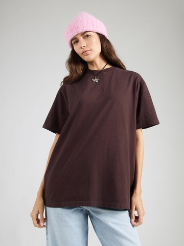 OH APRIL Póló 'Good Karma' - barna