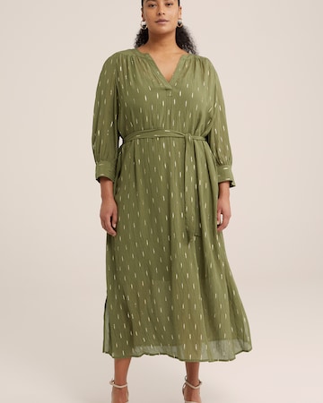 WE Fashion Dress in Green: front