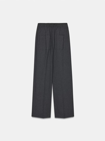 Dilvin Wide leg Trousers in Grey