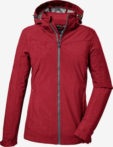 Veste outdoor KILLTEC en rouge : devant