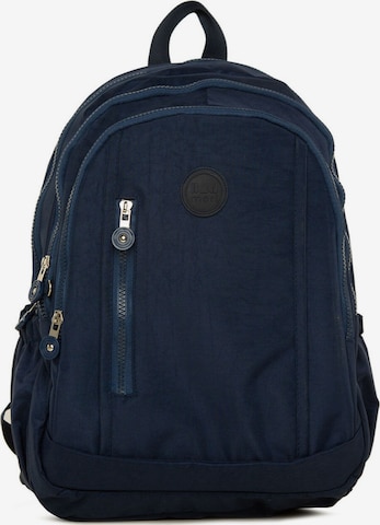 BagMori Backpack in Blue: front