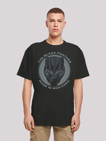 F4NT4STIC Shirt 'Marvel Black Panther Made in Wakanda' in Zwart: voorkant