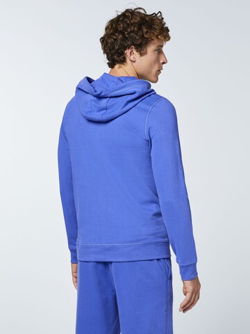 Oklahoma Jeans Kapuzensweatshirt ' aus Baumwollmix mit Motiv ' in Blau