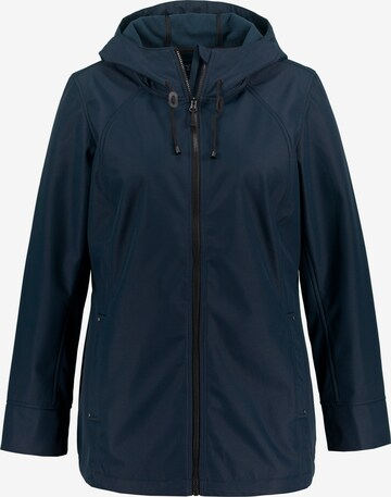 Ulla Popken Between-Season Jacket in Blue: front