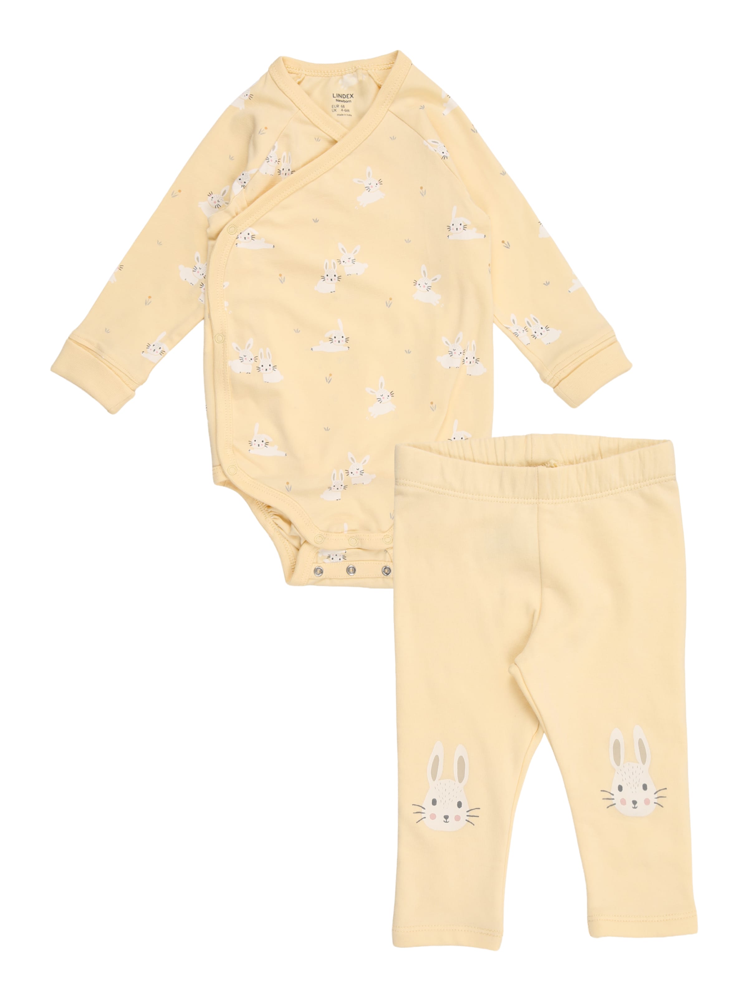 Set di Lindex in giallo: frontale