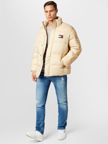 Tommy Jeans Winterjas in Beige