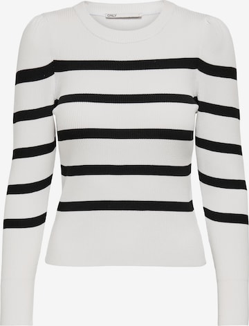 Pull-over ONLY en blanc : devant