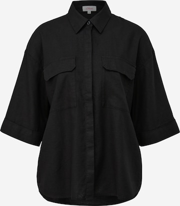 s.Oliver Blouse in Black: front