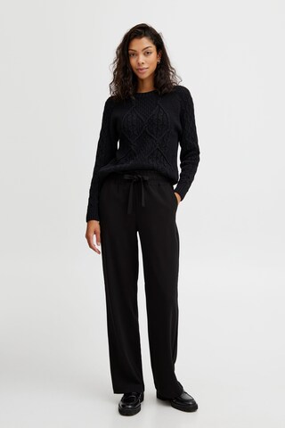 b.young Regular Pants in Black: front