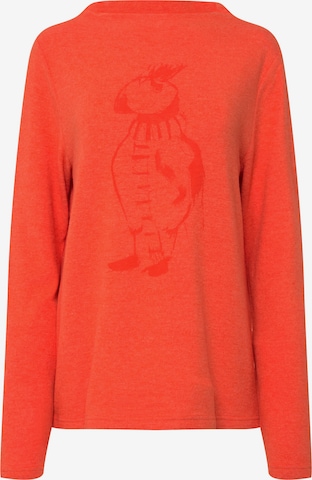 LAURASØN Sweatshirt in Oranje: voorkant