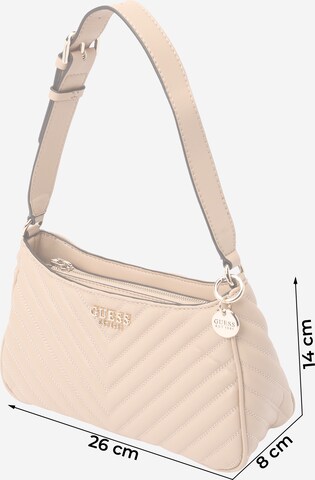 Borsa a spalla di GUESS in beige