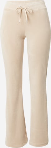 évasé Pantalon Gina Tricot en beige : devant