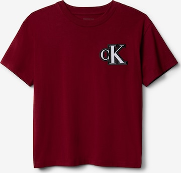 Calvin Klein Jeans Tričko – červená: přední strana