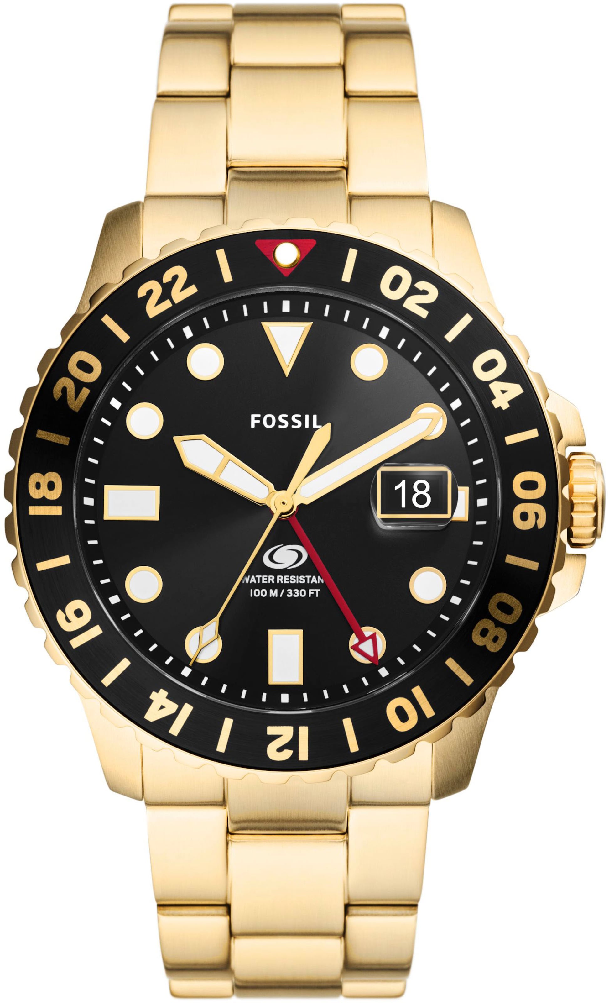 FOSSIL Uhr in Gold: Vorderseite