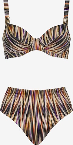 SUNFLAIR T-Shirt Bikini 'Bronze Glow' in Braun: Vorderseite