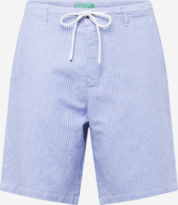 Regular Pantaloni de la UNITED COLORS OF BENETTON pe albastru: față