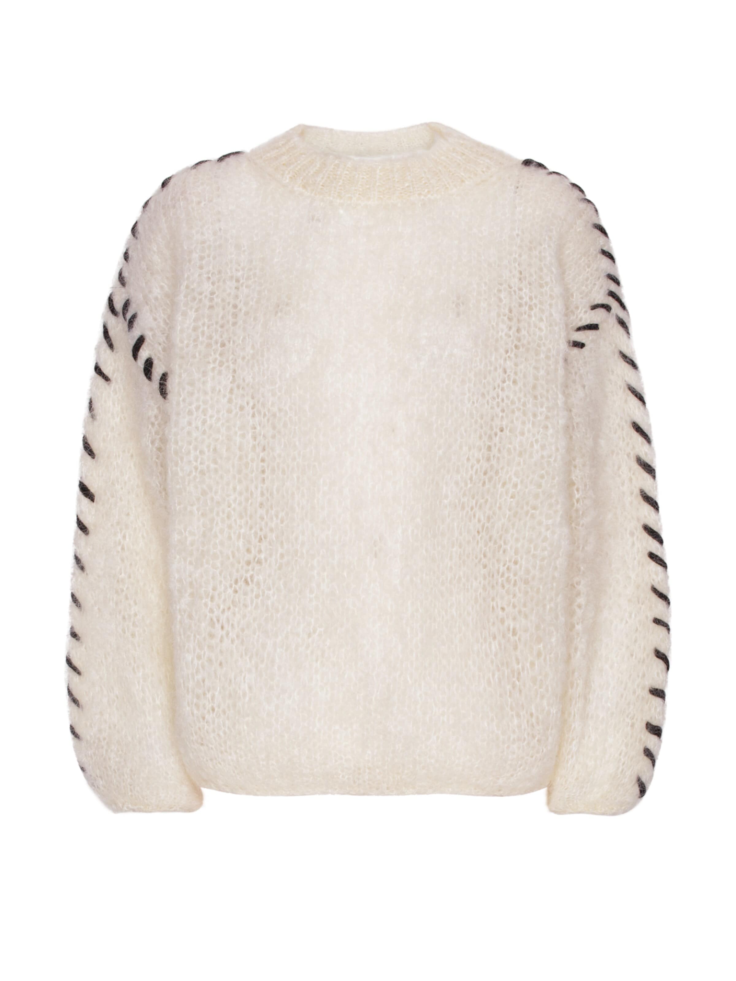 americandreams Oversized Sweater 'Catia Mohair' in S-M in White, Item view
