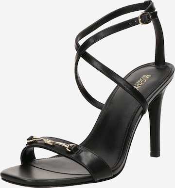 juoda MICHAEL Michael Kors Basutės su dirželiais 'LENA': priekis